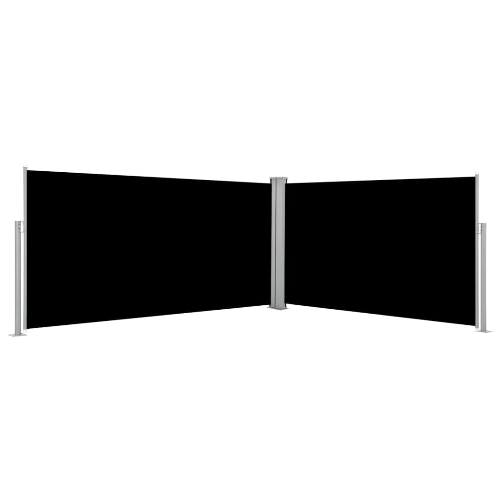 Copertina laterala retractabila, vidaXL, Tesatura, 160 x 600 cm, Negru