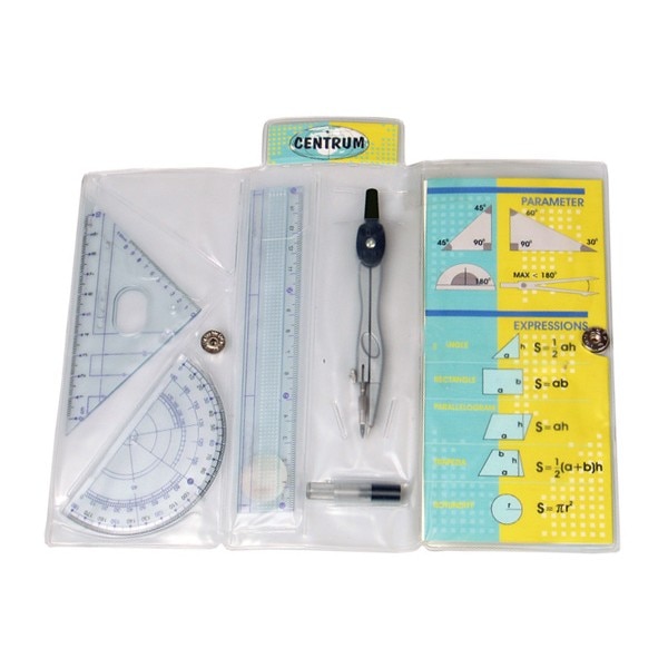 Trusa de geometrie Centrum in teaca PVC