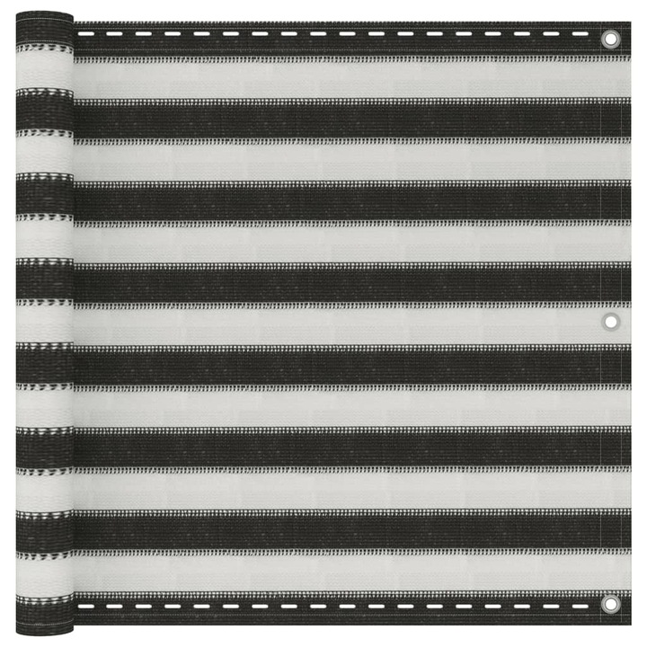 Балконски параван VidaXL 310856, HDPE, 120x300 см, антрацит и бяло