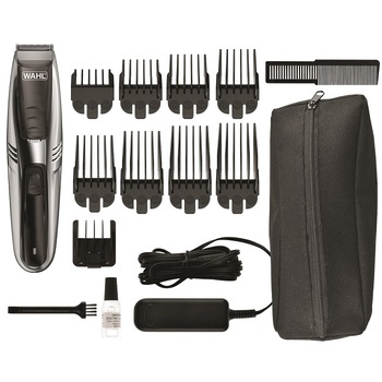 Aparat de tuns Vacuum Wahl 9870-016, 8 piepteni, Lame auto-ascutire otel inoxidabil, Negru Aparat de tuns Vacuum Wahl 9870-016, 8 piepteni, Lame auto-ascutire otel inoxidabil, Negru