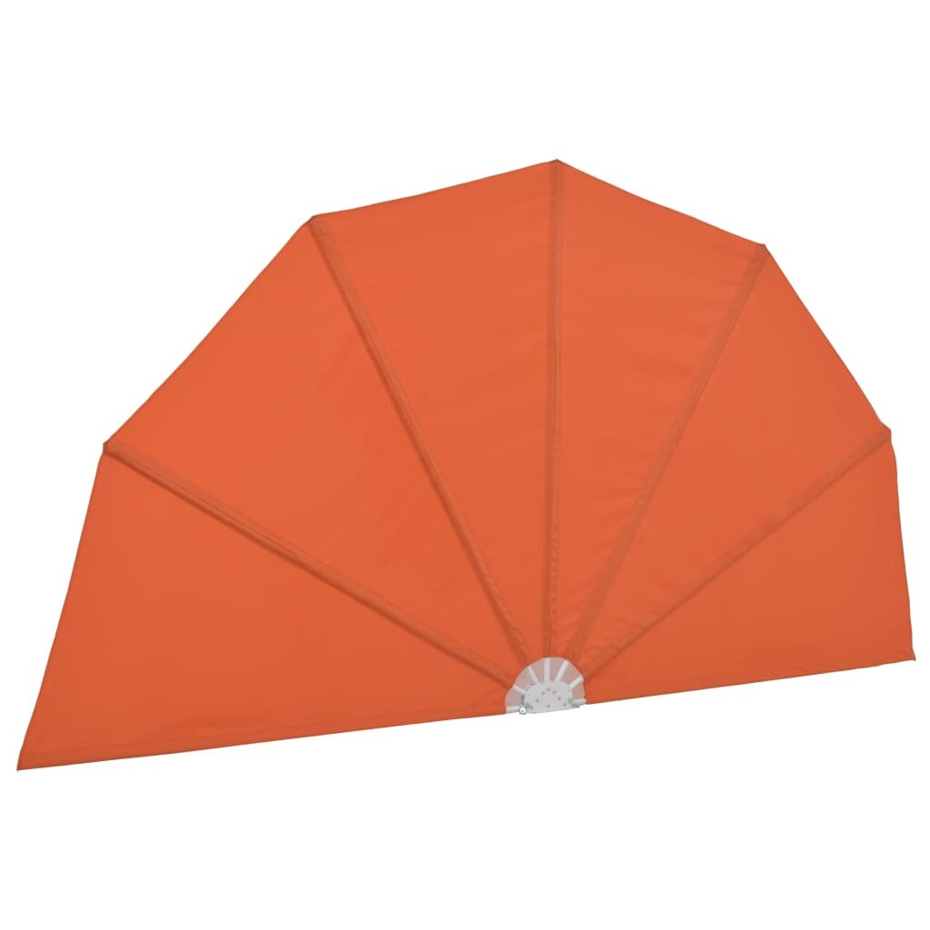 Copertina semirotunda pliabila de gradina, vidaXL, Tesatura, 160 cm, Maro