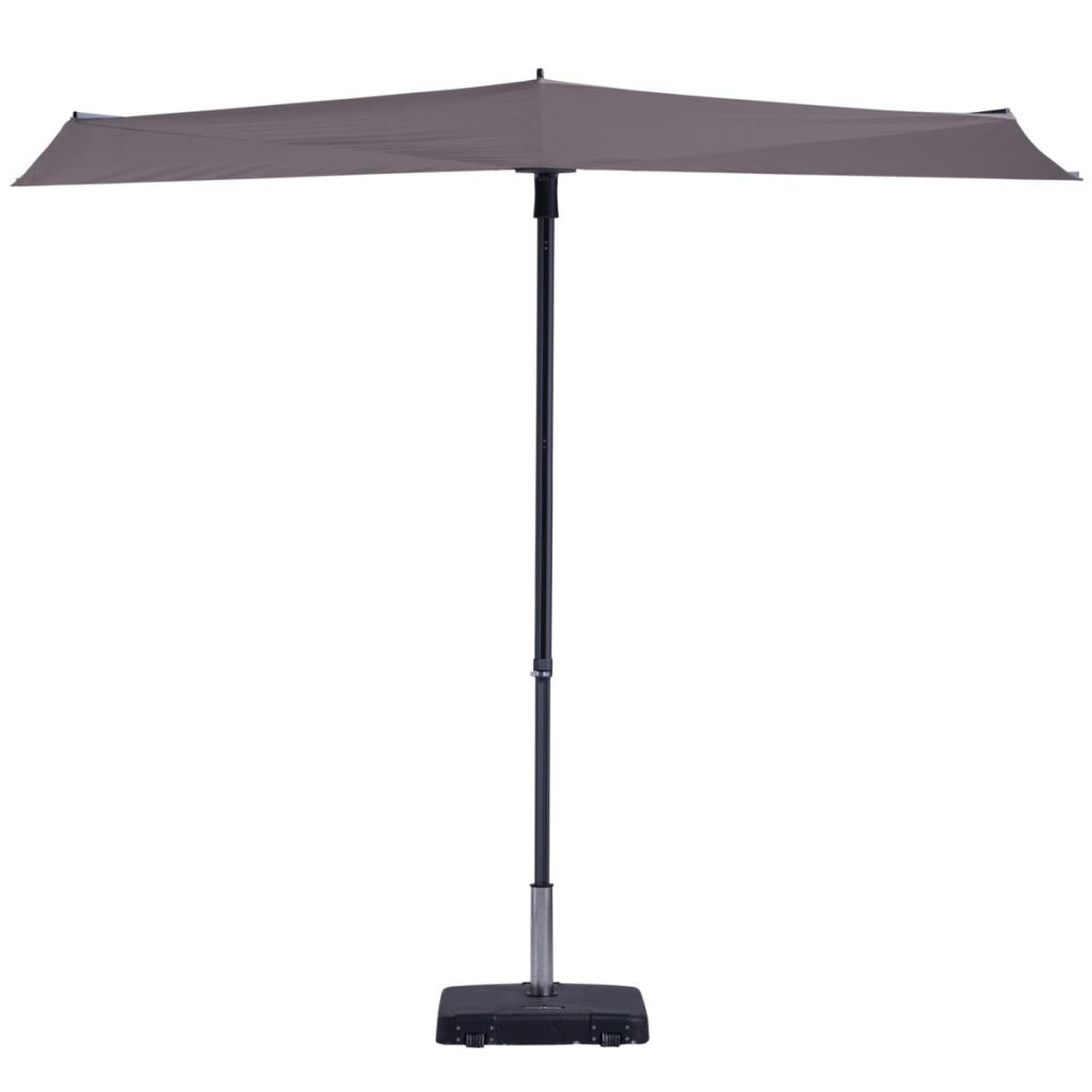 Umbrela de soare Sun Wave, Madison, Tesatura, 300 x 150 cm, Gri deshcis