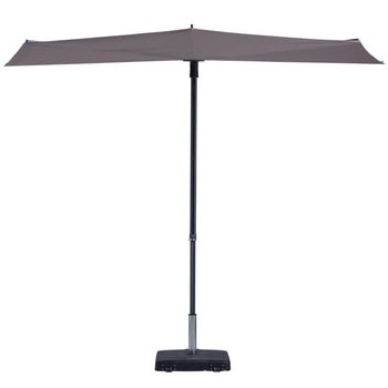 Umbrela de soare Sun Wave, Madison, Tesatura, 300 x 150 cm, Gri deshcis Umbrela de soare Sun Wave, Madison, Tesatura, 300 x 150 cm, Gri deshcis