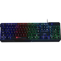 Tastatura Gaming A+ Three Colours, Iluminata, USB, Negru