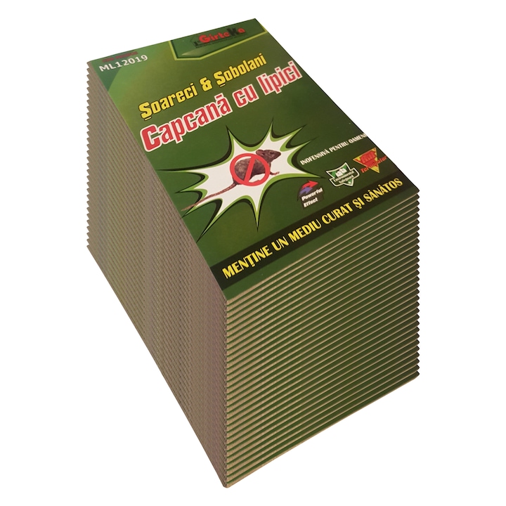 Set 30 capcane pentru soareci, cu lipici, tip carte