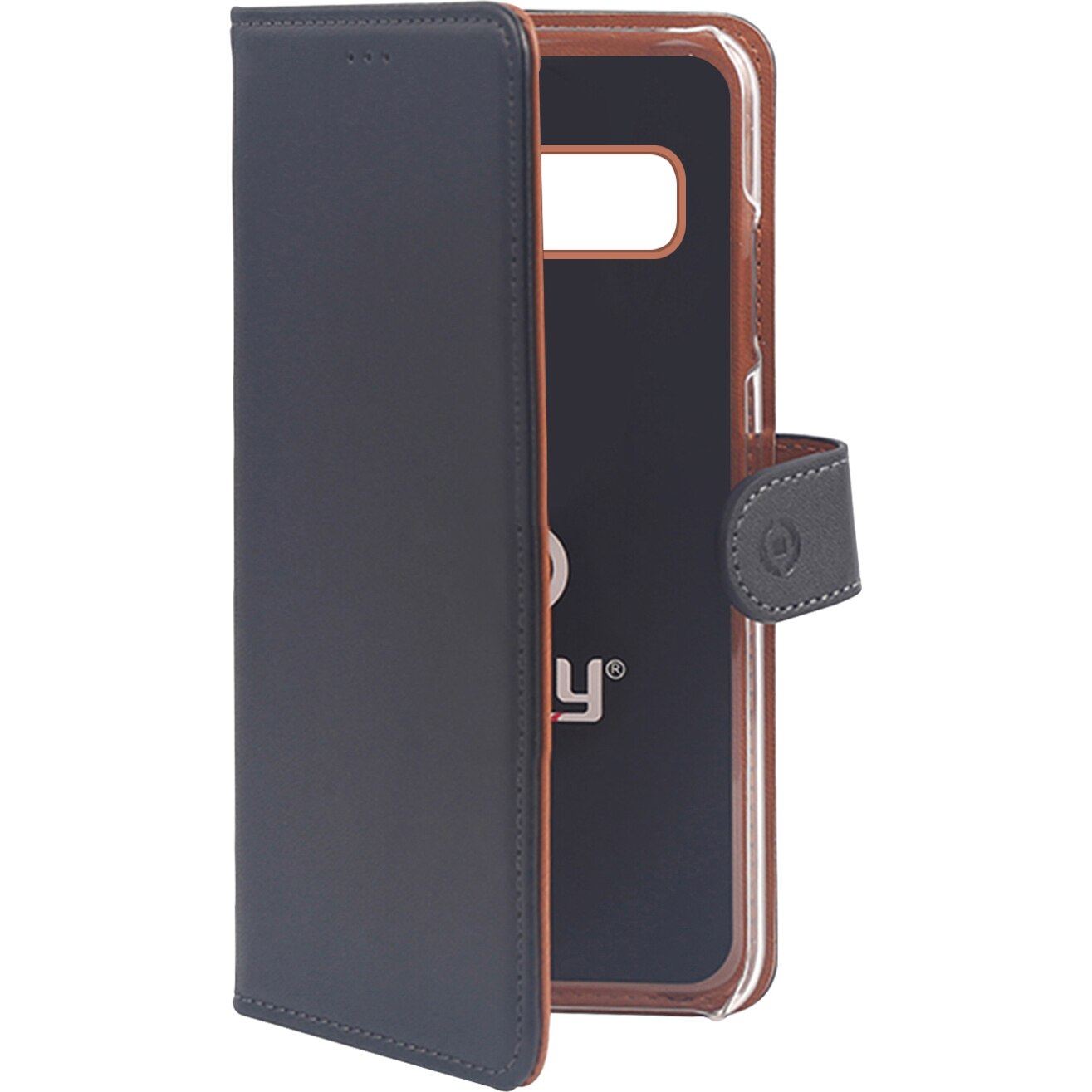 Husa de protectie Celly Wally pentru Samsung Galaxy S10, Negru