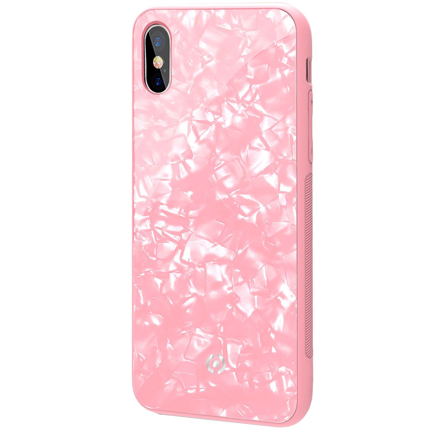 Husa de protectie Celly PEARL pentru Apple iPhone X/XS, Roz