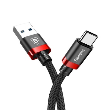 Cablu date si incarcare Baseus Golden, USB la Type C USB-C USB 3.1, Negru Cablu date si incarcare Baseus Golden, USB la Type C USB-C USB 3.1, Negru