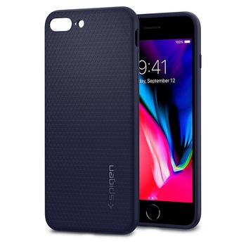 Husa iPhone 7 Plus / 8 Plus SPIGEN Liquid Air Armor Navy Husa iPhone 7 Plus / 8 Plus SPIGEN Liquid Air Armor Navy