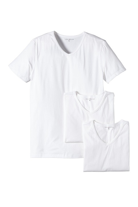 Férfi póló Tommy Hilfiger - 3 csomag 16271372-2-18-89, fehér, XL