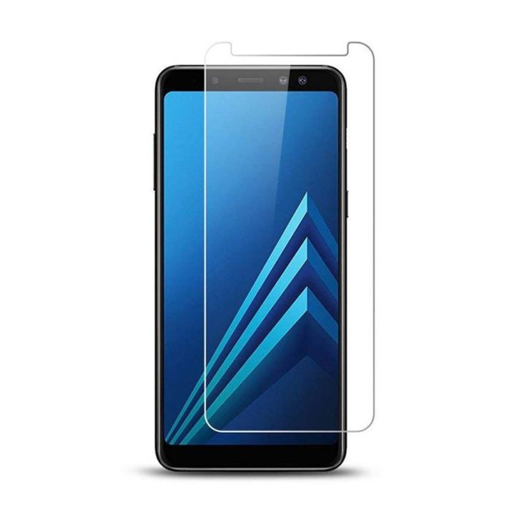 Стъклен протектор за дисплей MBX закалено стъкло - Samsung A750F Galaxy A7 (2018), Прозрачен