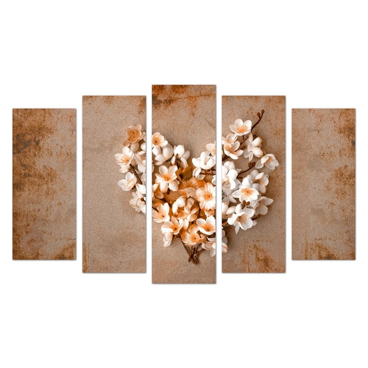 Декоративен панел за стена Wall Sense Сърце от цветя