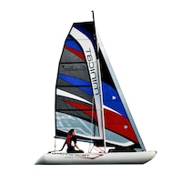 Barca cu Vele, Minicatamaran, 420 Limited Editon Laura DEKKER, Lungime 4.2 m, Vela 6.5 m2, Foc 3.2 m2, 52kg, 4 Persoane