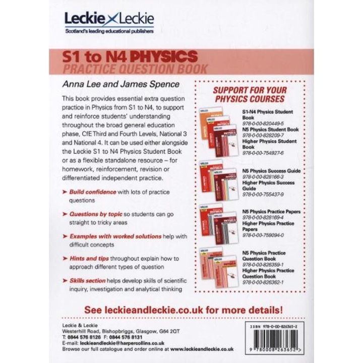S1 to National 4 Physics Practice Question Book