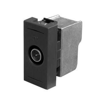 Priza TV capat Esperia, modulara - 1 m, neagra Priza TV capat Esperia, modulara - 1 m, neagra