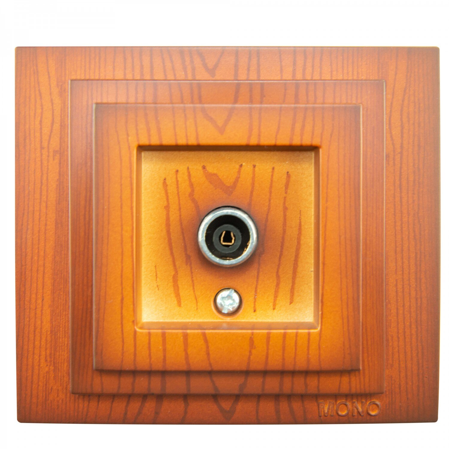 Priza TV / satelit, capat 8 - 20DB, rama inclusa, culoare cires