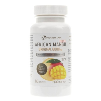 Suplimente nutritive Progress Labs Mango african FORTE 20 : 1, 6000 mg, 60 comprimate Suplimente nutritive Progress Labs Mango african FORTE 20 : 1, 6000 mg, 60 comprimate
