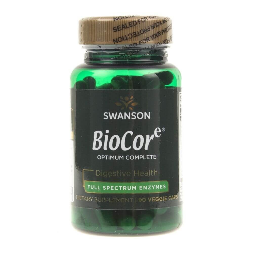 Supliment alimentar BioCore cu enzime digestive, Swanson, 90 capsule