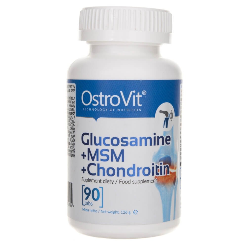 Glucozamină, MSM și Condroitina cu Vitamina C, 90 tablete, Natures Aid