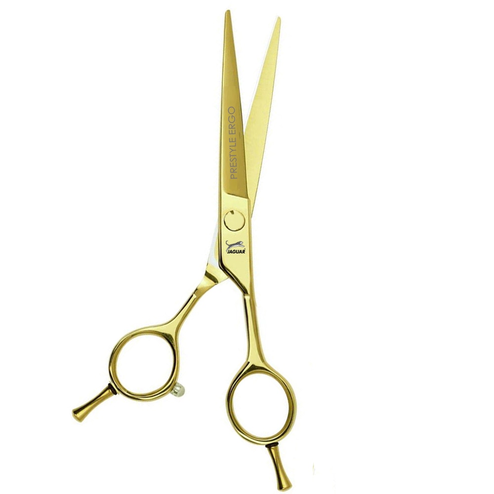 Foarfeca Profesionla Tuns Jaguar 5.5 Inch Gold Straight Limited Edition Prestyle Ergo
