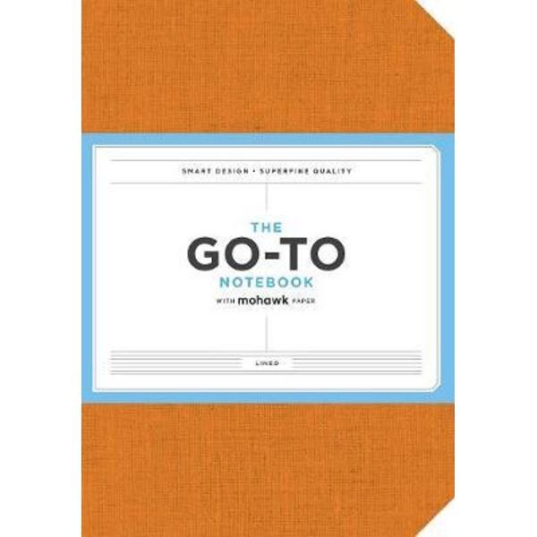Go-To Notebook with Mohawk Paper, Persimmon Orange Lined