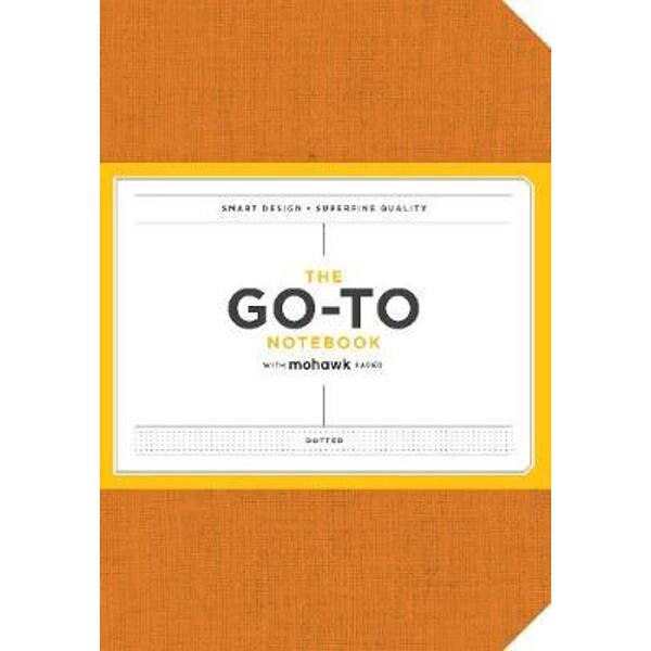 Go-To Notebook with Mohawk Paper, Persimmon Orange Dotted