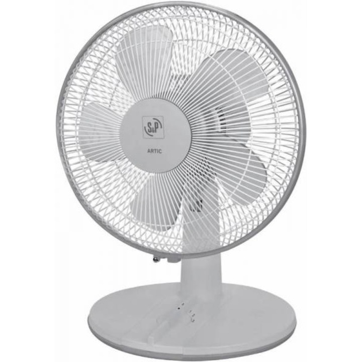 Настолен вентилатор, ARTIC-255 N GR (230V 50/60HZ), равномерно разпределение на въздуха, 2-3 степени на скорост, регулируем
