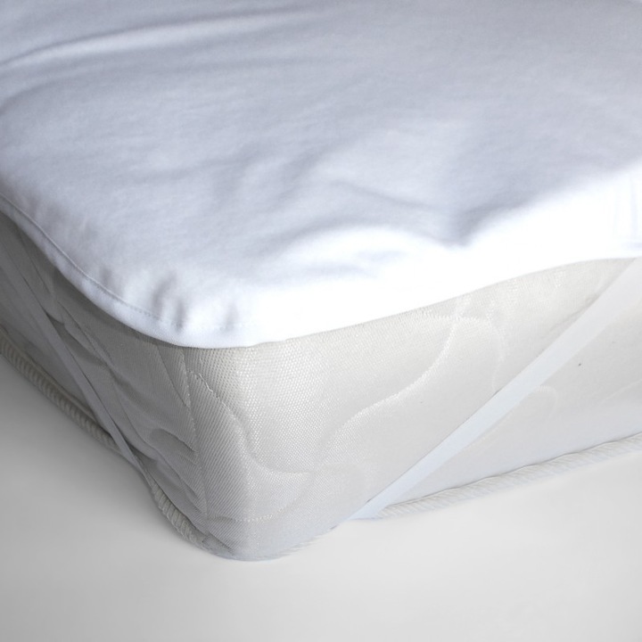 Husa impermeabila pentru saltea 200 x 200 cm Flanel, din bumbac peliculizat