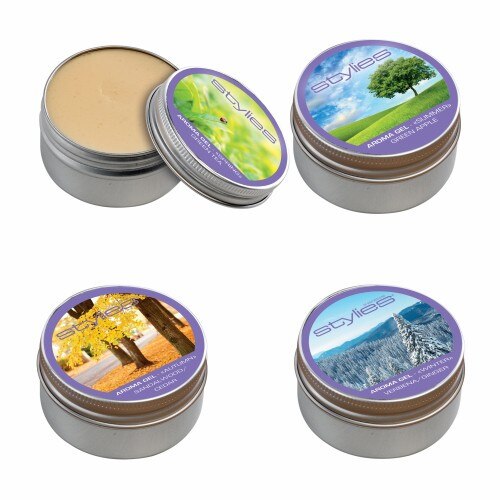 Set 4 Aroma Gel , 1 x ceai verde, 1 x mar verde, 1 x lemn de santal si cedru, 1 x verbina si ghimbir