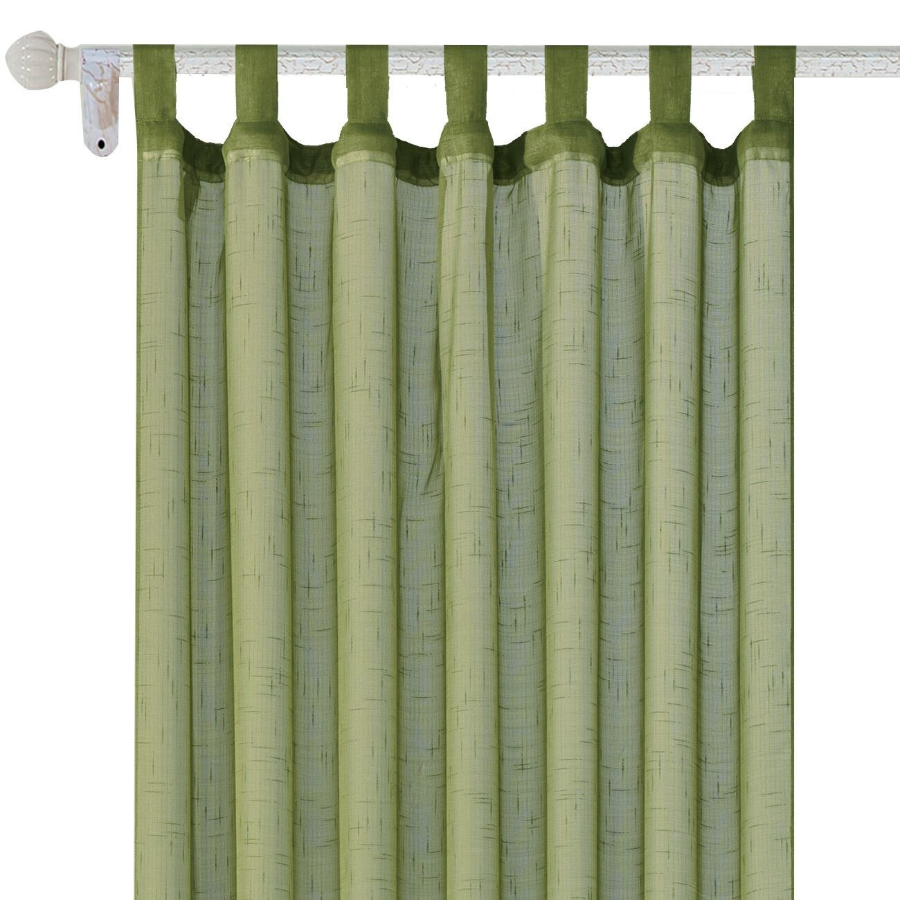 Perdea verde, bride, Zola®, dimensiune: 140x250 cm