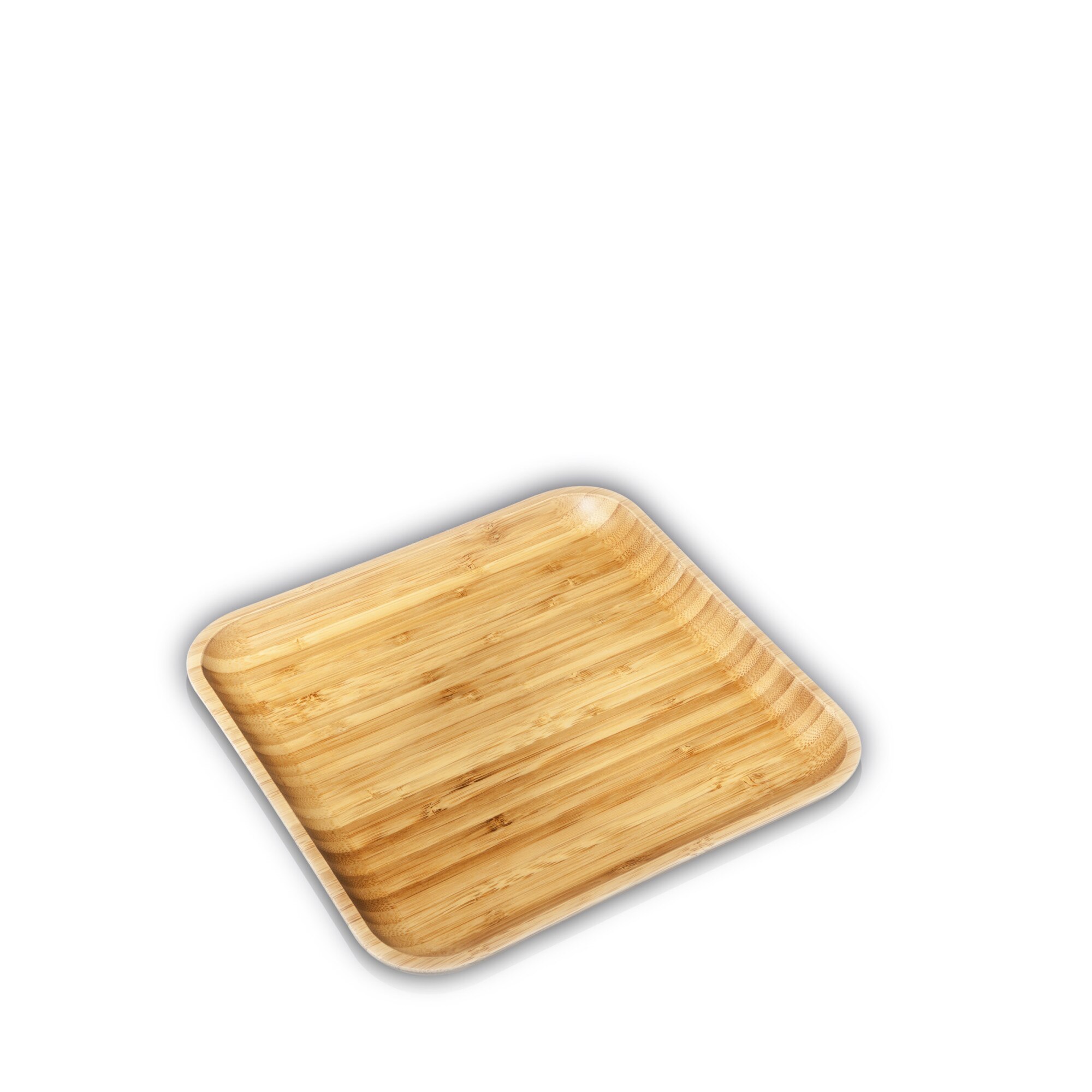 Platou/Tava Wilmax, patrat, bambus, 25,5 x 25,5 cm