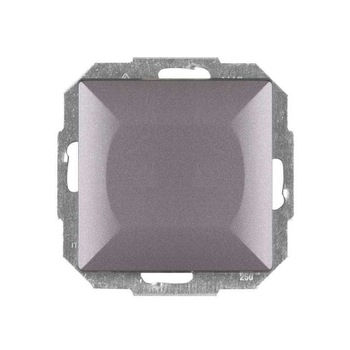 Intrerupator simplu cu indicator luminos, Abex, incastrat, antracit Intrerupator simplu cu indicator luminos, Abex, incastrat, antracit