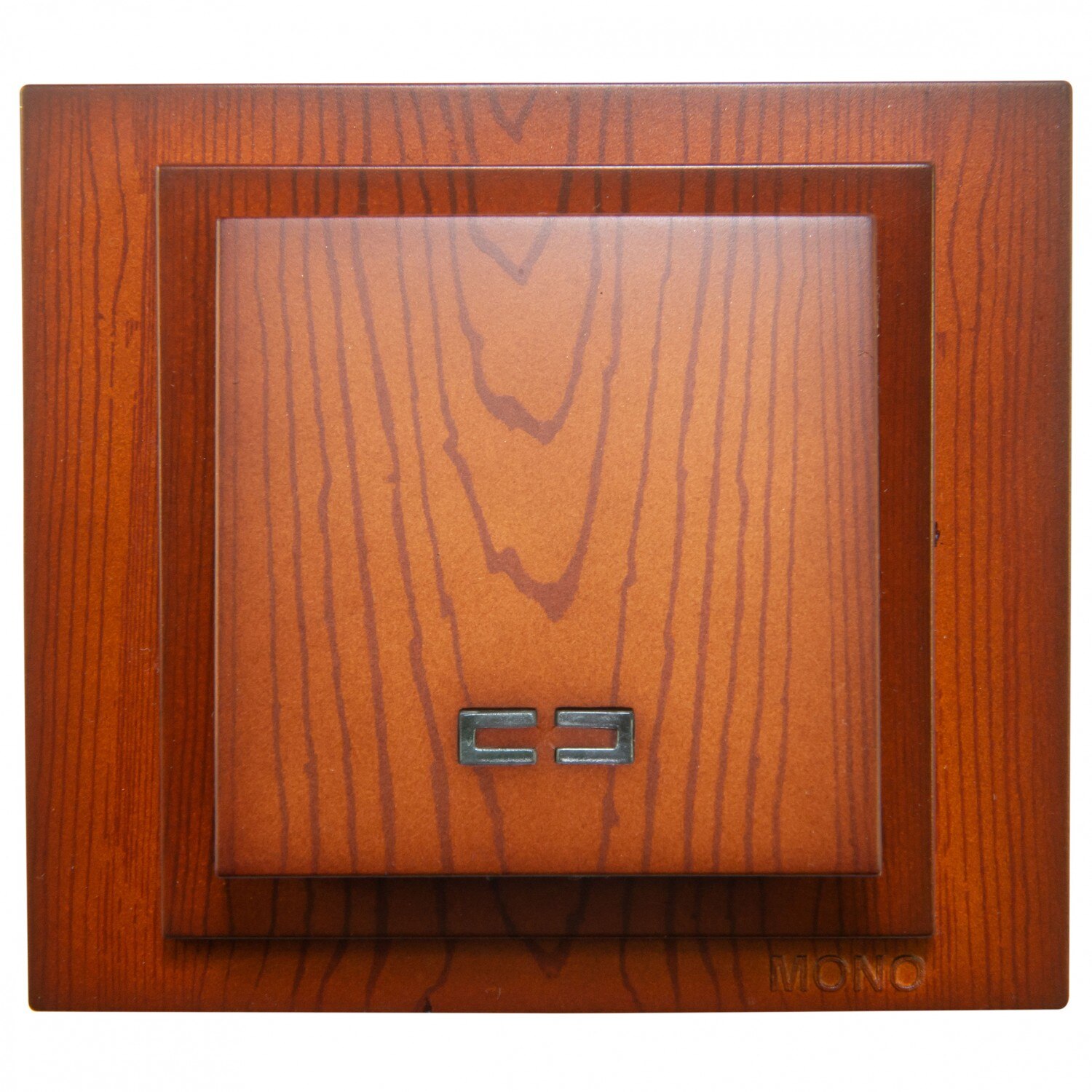 Intrerupator simplu cu indicator luminos, Mono Electric, incastrat, rama inclusa, cires