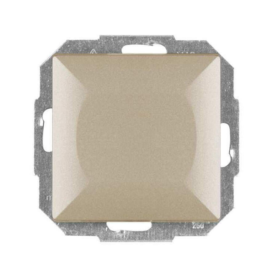 Intrerupator simplu cu indicator luminos, Abex, incastrat, satin