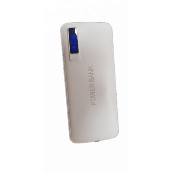 Acumulator extern Profesional, 30000mAh, Fast Charging, Powerbank piele ecologica alb Acumulator extern Profesional, 30000mAh, Fast Charging, Powerbank piele ecologica alb