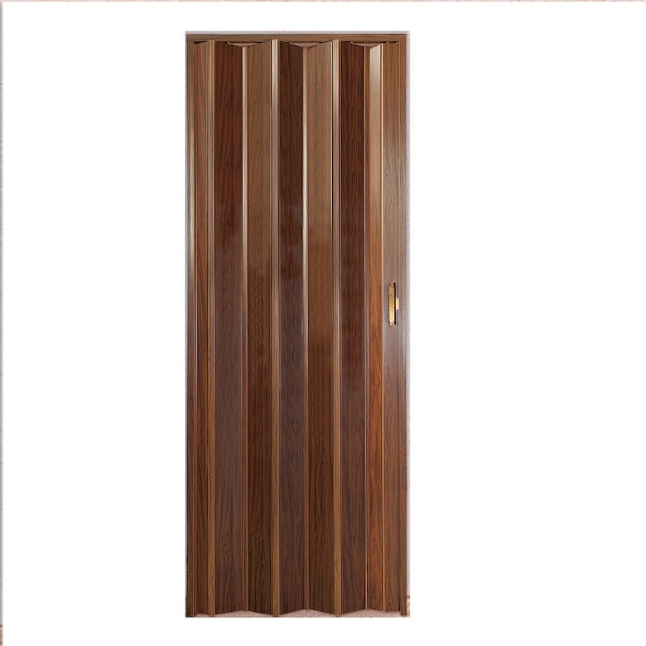 Сгъваема врата хармоника SOLAT, дървесен фладер, естествен дъб