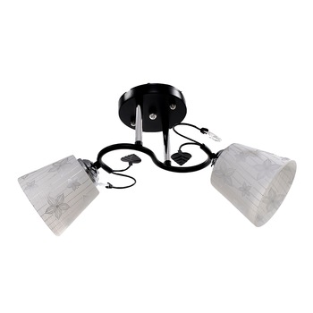 Candelabru Nikom BK 7016-2, E27, 2x40W, 220 V, metal, Negru Candelabru Nikom BK 7016-2, E27, 2x40W, 220 V, metal, Negru
