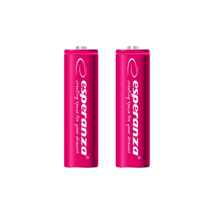 Esperanza 2000mAh AA Ni-MH akkumulátor 2db/csomag Red, 283842, Akkumulátor