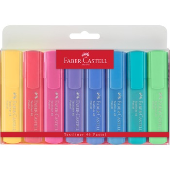 Set Faber-Castell Textmarker Pastel, 8 buc Set Faber-Castell Textmarker Pastel, 8 buc