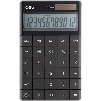 Calculator Birou Deli Modern, 12 digiti, negru Calculator Birou Deli Modern, 12 digiti, negru