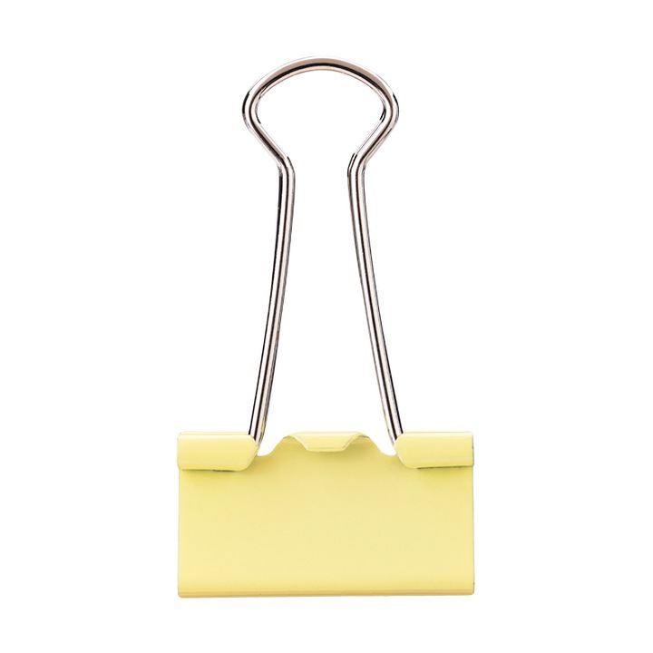 Клипсове за хартия Deli 25 мм, Цветни, 48 броя, Пластмасова кутия