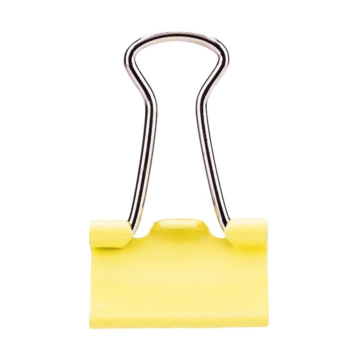 Клипсове за хартия Deli 15 мм, Цветни, 60 броя, Пластмасова кутия