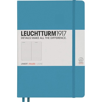 Caiet Leuchtturm A5, Dictando, Coperta Rigida, Albastru Nordic Caiet Leuchtturm A5, Dictando, Coperta Rigida, Albastru Nordic