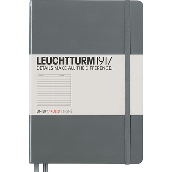 Caiet Leuchtturm A5, Dictando, Coperta Rigida, Antracit Caiet Leuchtturm A5, Dictando, Coperta Rigida, Antracit