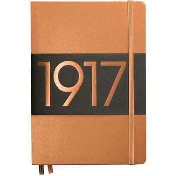 Caiet Leuchtturm A5, Dictando, Coperta Rigida, Cupru Caiet Leuchtturm A5, Dictando, Coperta Rigida, Cupru