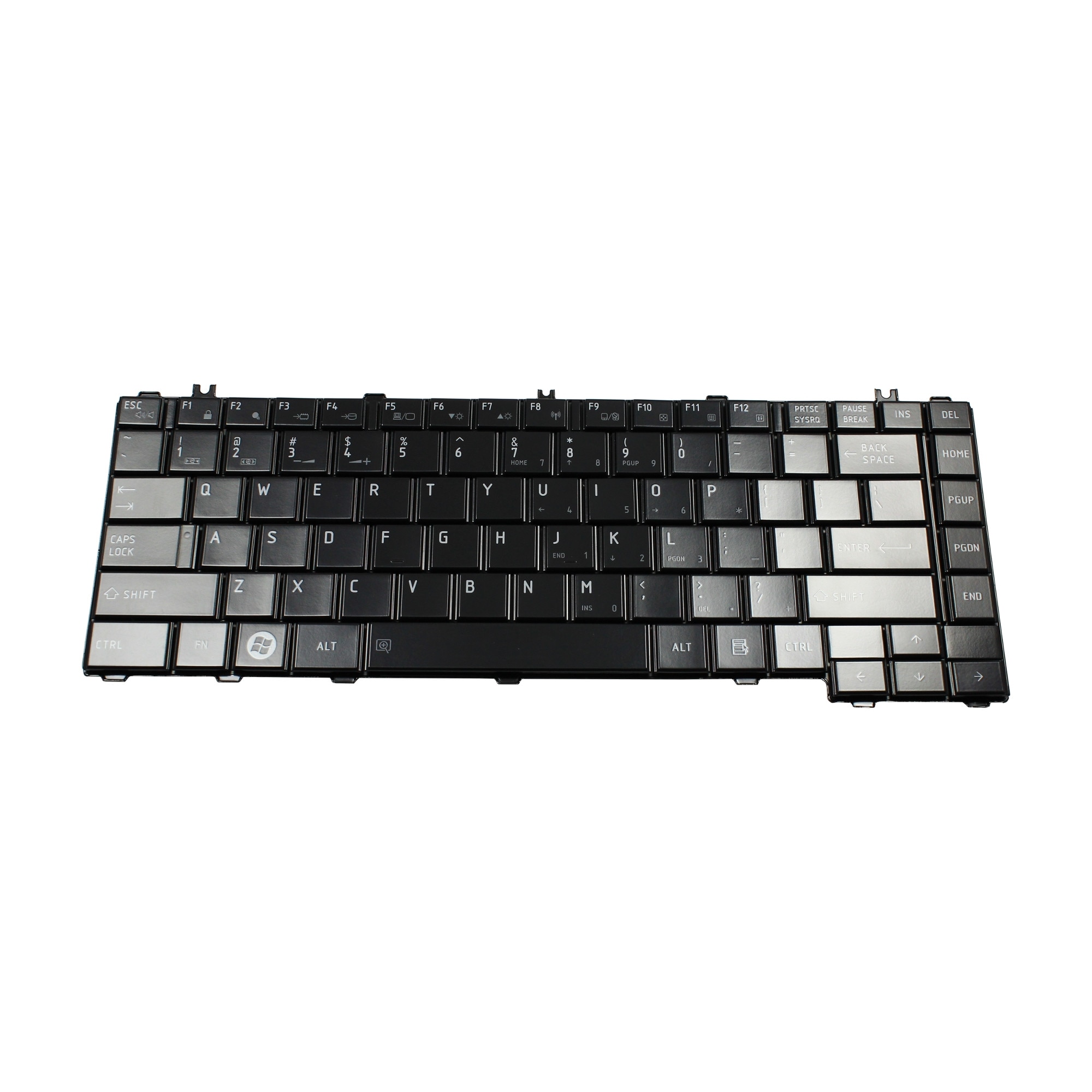 Tastatura laptop Toshiba Satellite L630, L635, L640, L640D, L645, L645D, negru lucios