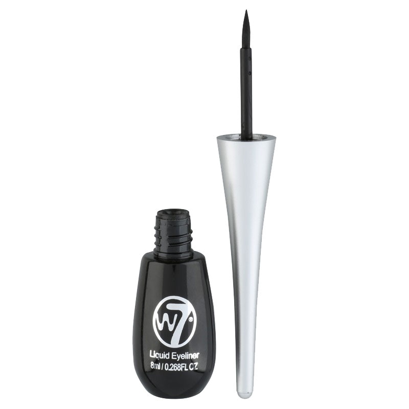 Tus de ochi W7 Dip Liquid Eyeliner, Negru, 8 ml