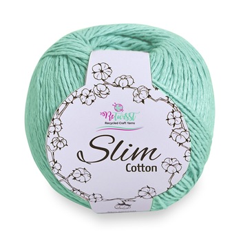 Fir Textil Slim Cotton ReTwist 13 pentru crosetat si tricotat, bumbac, turcoaz, 170 m Fir Textil Slim Cotton ReTwist 13 pentru crosetat si tricotat, bumbac, turcoaz, 170 m