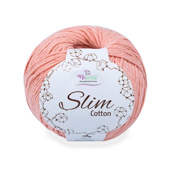 Fir Textil Slim Cotton ReTwist 27 pentru crosetat si tricotat, somon, roz, 170 m Fir Textil Slim Cotton ReTwist 27 pentru crosetat si tricotat, somon, roz, 170 m
