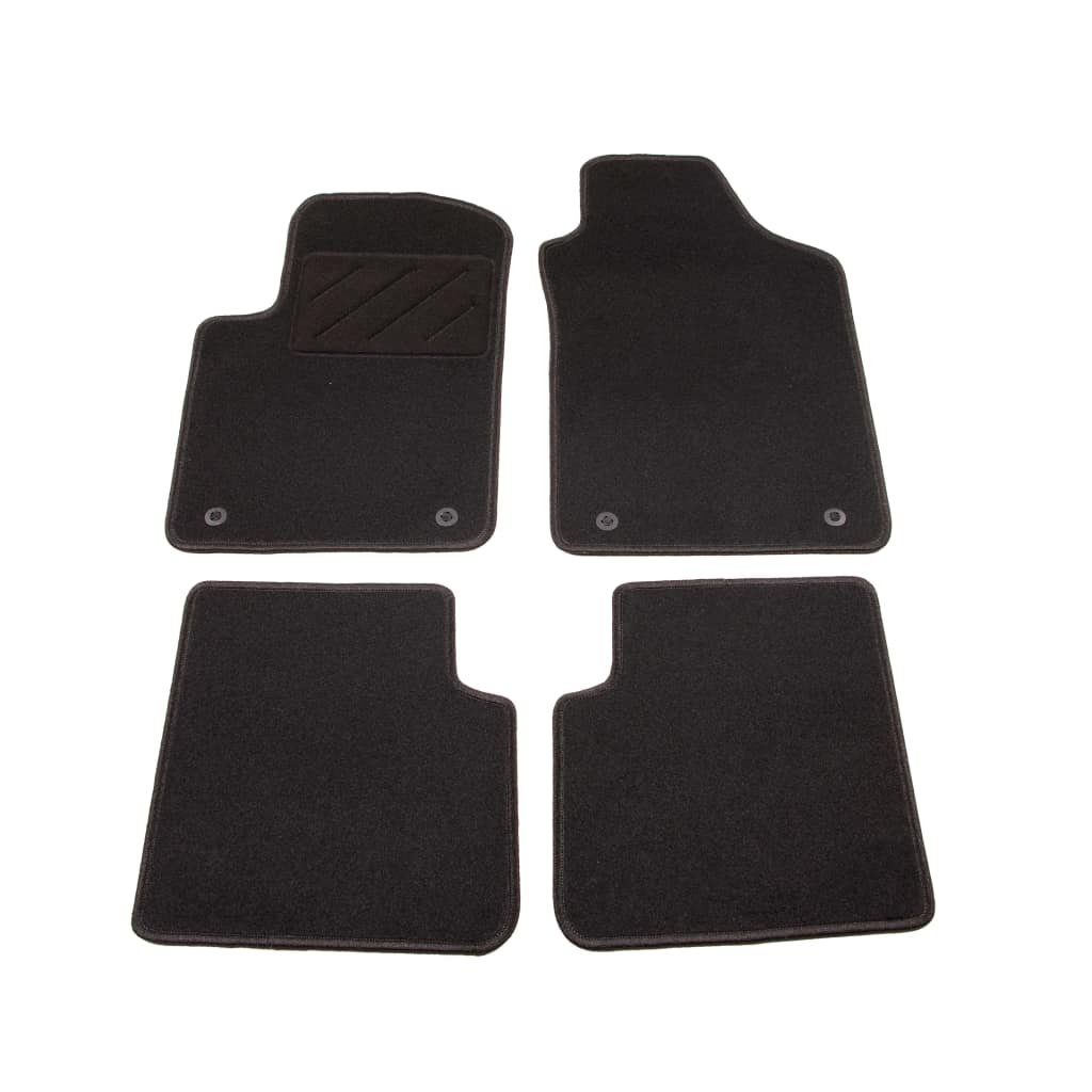 Set de 4 covorase auto pentru Fiat 500 C Twinair, vidaXL, 550 g/m², Tesatura